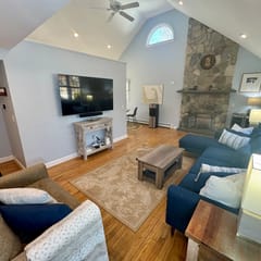Enjoy the charm of this Cape Cod getaway; coastal elegance meets modern comfort and tranquility.
