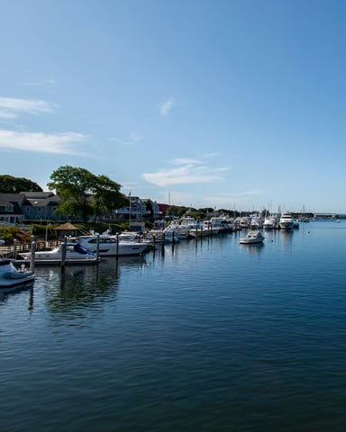 Ferry departing Falmouth Harbor
