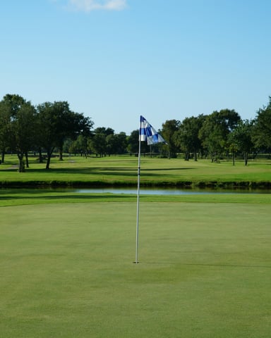 Golf course fairway and green
