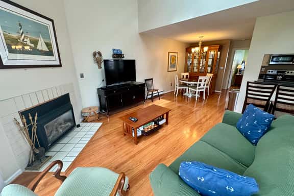 Welcome to this lofty Ocean Edge two bedroom, two bath townhouse! - Image 1
