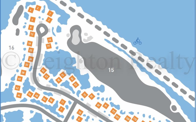 Susanna Village map at Ocean Edge Resort
