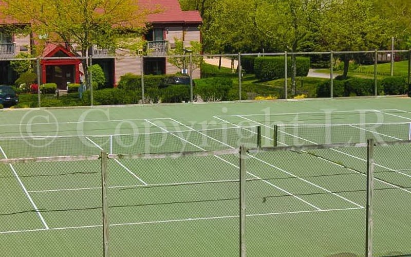 Bayside association tennis courts at Ocean Edge