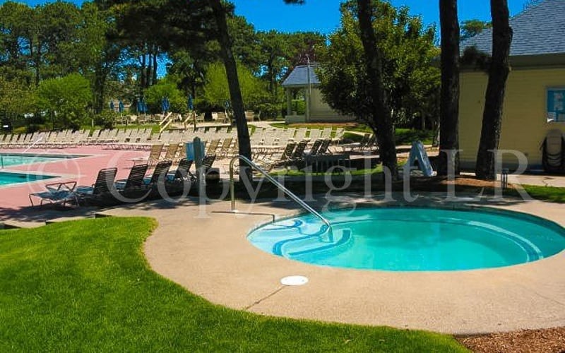 Arbor outdoor pool, Ocean Edge Resort Brewster