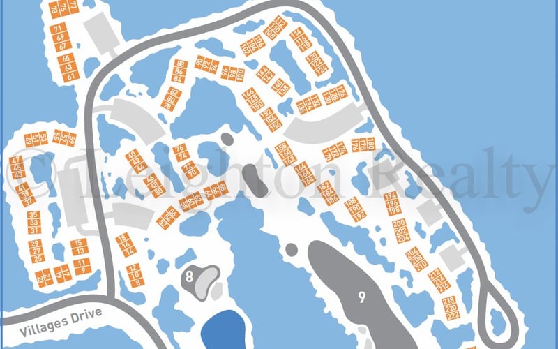 Billington Village map at Ocean Edge Resort