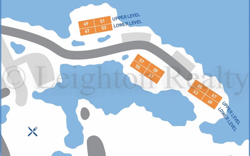 Edinborough Village map at Ocean Edge Resort