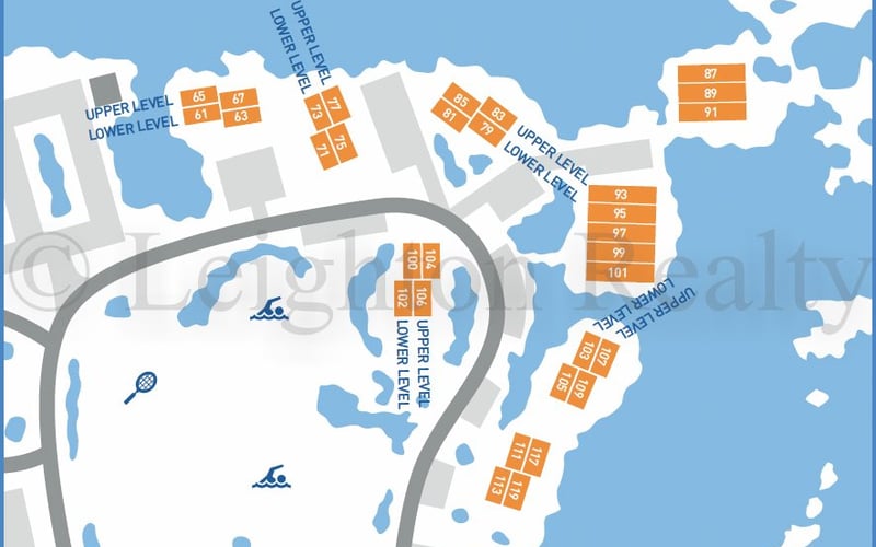 Nickerson Village map at Ocean Edge Resort