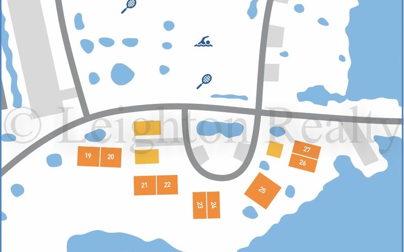 Mariner Court Village map at Ocean Edge Resort